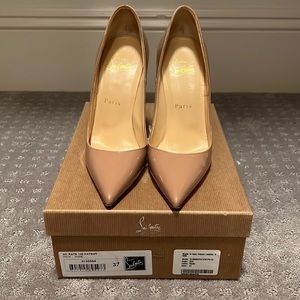 Christian Louboutin So Kate Nude Patent Leather
